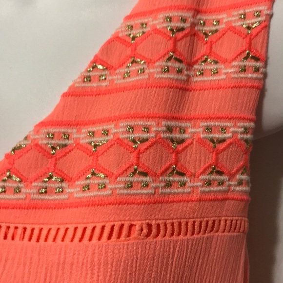 APT. 9 BRIGHT CORAL HI LO FULLY LINED SUNDRESS - Picture 5 of 9